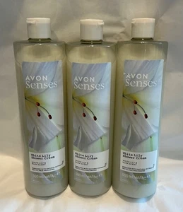 Avon White Lily Shower Cream 500ml x 3 white lily & musk scent gifts - Picture 1 of 6