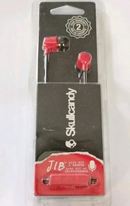 Skullcandy Jib Earphones Mic Red/Black Wired Noise Isolating In-Ear Earbuds - Picture 1 of 10