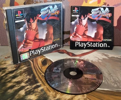 Street Fighter Ex Plus Alpha PS1 Sony Playstation PAL Etiqueta Negra Foto 1 de 4