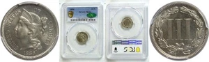 1886 3CN Nickel Three Cent Proof PCGS PR-66 CAC - Picture 1 of 3