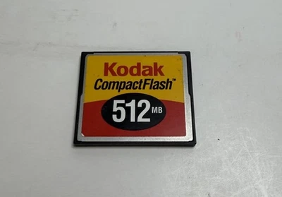 512MB KODAK COMPACT FLASH CF COMPACTFLASH MEMORY CARD - Image 1 of 2