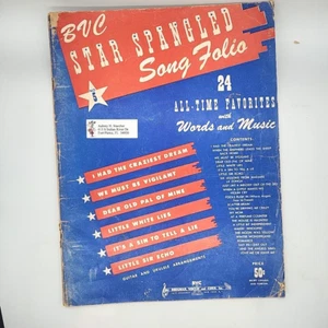 Partitura Libro de Colección Star Spangled Song Folio Número 5 24 Favoritos - Imagen 1 de 4