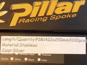 Scatola (100) Pilastro 1422 JB - Raggi lama - 290mm - T302+ acciaio inox - NOS - Foto 1 di 3