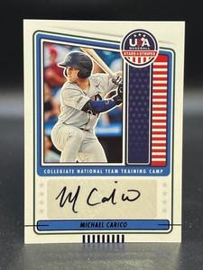 2023 USA Stars & Stripes MICHAEL CARICO Auto BLUE FOIL AUTOGRAPH Free Shipping