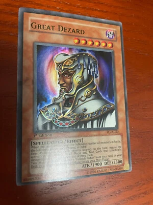 YuGiOh Great Dezard 1st ed PGD-020 SINGLE USED EXC CONDITION SEE PHOTOS - Image 1 of 3