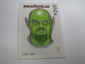 Scifi Cards Ed Webb Rare Dealer BC1 Promo Card Art Steven Miller 