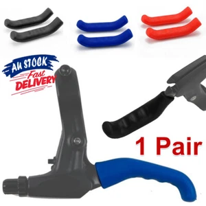 1Pair Protector MTB Covers Grips Silicone Bike Bicycle Sleeves Brake Lever - Picture 1 of 25