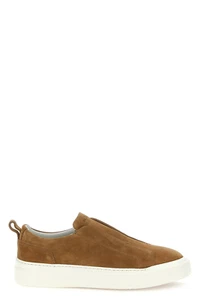 KITON Brown Suede Slip On Sneakers New And Authentic - Picture 1 of 5