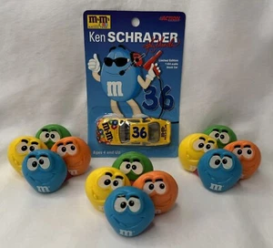 Vintage M&M's Ken Schrader Limited Edition 36 Stock Car & 3 Pullback Racers - Picture 1 of 22