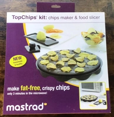 NEW Mastrad TopChips Microwave Potato Chips Maker & Mini Mandoline Slicer Set - Image 1 of 4