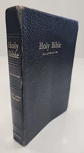 HOLY BIBLE Red Letter Edition King James Version WORLD Dictionary Black Bonded - Bild 1 von 20