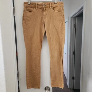 Pilcro and the Letterpress Stet, Straight Leg, Ankle Pants, Mustard, Sz 29 Gold - Picture 1 of 5