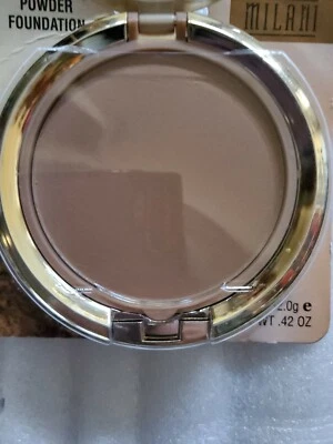 Milani Even Tough Powder Foundation #08 Warm Toffee In Box  - Image 1 of 3
