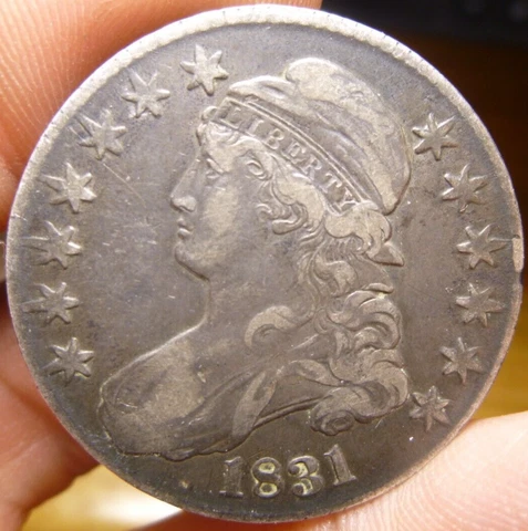 1831 50C CAPPED BUST SILVER HALF DOLLAR Cover