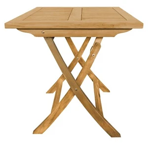 Teak Klapptisch 70x70cm Höhe 75cm Kernholz 2949 Gartenmöbel hochwertig - Bild 1 von 3