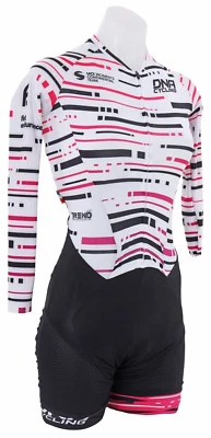 DNA Ciclismo Mujeres Equipo Profesional Manga Larga Aero Skinsuit XXS Blanco Bicicleta de Carretera TT UCI Foto 1 de 4