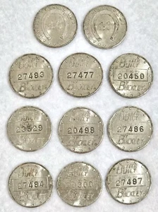 10 Vintage Buckley Daily Double $40 Denomination Slot Trade Token - Picture 1 of 9