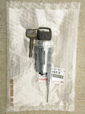 98 - 00 TOYOTA SIENNA IGNITION CYLINDER LOCK START SWITCH WITH KEY OEM NEW 45010 - Image 1 of 3