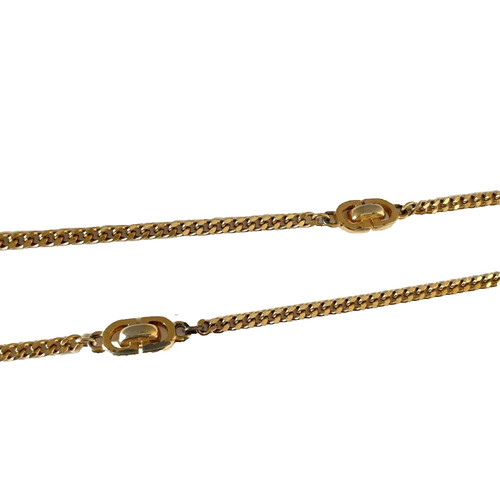 Collana catena Christian Dior logo CD oro donna