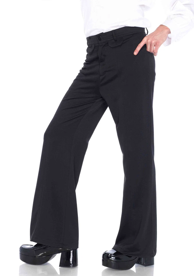 Pantalones de hombre Leg Avenue 86641 Bell Bottom negros X-grandes Foto 1 de 1