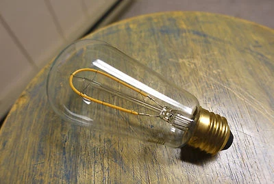 LED Edison Bulb ST18, Curved Vintage Hairpin Filament, 4 watt (40w), Dimmable - Image 1 of 4