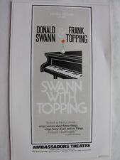 1980 SWANN WITH TOPPING Donald Swann & Frank Topping Ambassador Theatre Flyer