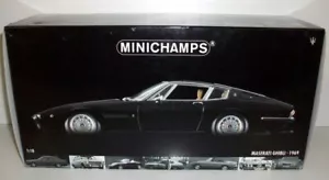 MINICHAMPS 1/18 - 100 123321 MASERATI GHIBLI COUPE 1969 - BLACK - Picture 1 of 3