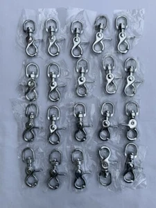 1/2" TRIGGER SNAPS 20pcs with swivel ring Cal Hawk CZTS4 - Picture 1 of 2