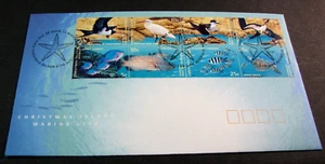 Christmas Island FDC Scott# From 412 Marine Life 1998 L740 - Picture 1 of 1