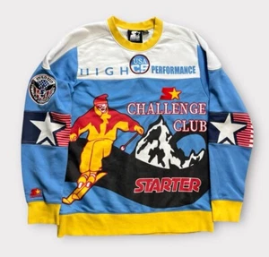 Starter Challenge Club Sweatshirt Erwachsene Large Black Label Action Ski Retro - Bild 1 von 10