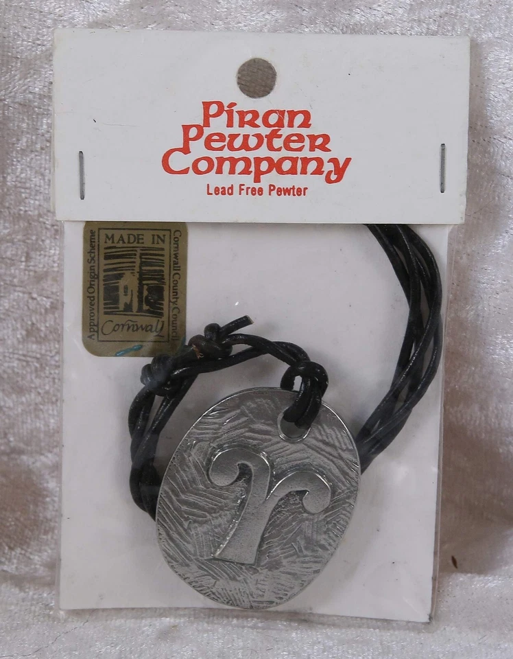 Piran Pewter Company peltre sin plomo Aries el carnero cuello bisutería nuevo  Foto 1 de 1