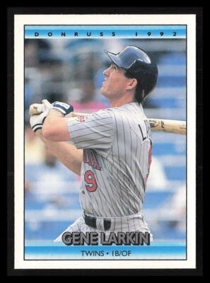 Gene Larkin 1992 Donruss #496  Minnesota Twins - Image 1 of 2