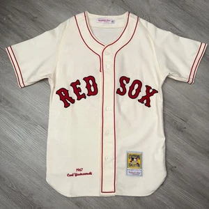 CARL YASTRZEMSKI 1967 Boston Red Sox Mitchell & Ness Authentic Jersey 36 USA - Picture 1 of 8