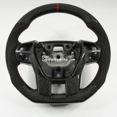 Volante Alcántara de fibra de carbono real para Ford Ranger Everest Foto 1 de 4