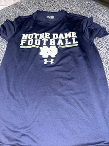 Notre Dame Fight Irish Heatgear Small Under Amour Football Shirt Team Issue - Picture 1 of 3