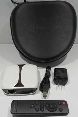 VANKYO Burger 101 RD-606 1080p Mini DPL LED Projector - White - w/ Case - Image 1 of 4