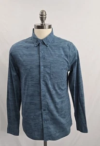 Nike SB Shirt Mens Sz SM Green Geo  Button Long Sleeve Sporty Gym Streetwear - Picture 1 of 8