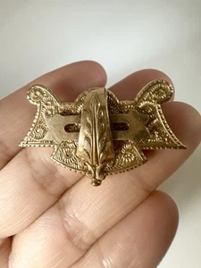 Antiguo broche colgante victoriano relleno de oro - Imagen 1 de 7