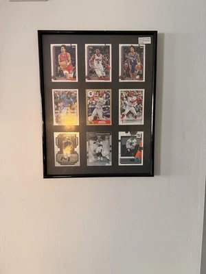 Arte de pared con tarjeta deportiva de Filadelfia - Collage enmarcado Phillies Eagles Sixers Foto 1 de 2