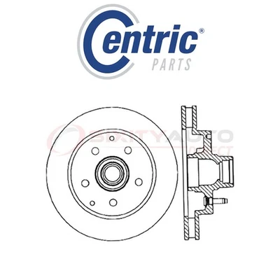 Centric Drilled & Slotted Disc Brake Rotor for 1995-1999 GMC C1500 4.3L 5.0L bd Foto 1 de 4