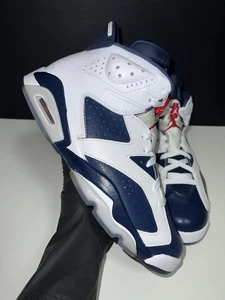 ✅ Nike Air Jordan VI Retro 6 Olympic London TALLA 10 | NBA Blanco SE Azul Marino EE. UU. MVP - Imagen 1 de 13