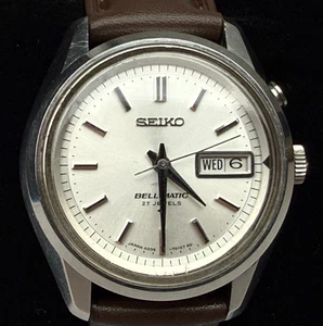 Vtg 1967 SEIKO Bell-Matic 4006-7010 Automatic Silver - 21 Jewels Alarm - TESTED - Picture 1 of 14