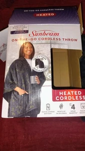 Sunbeam On-The-Go 50in x 60in Cordless Heated Camouflage Throw Blanket - Picture 1 of 4