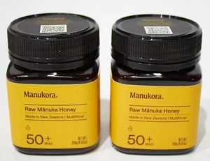 2er Pack Manukora MGO 50+ Multifloral roher Honig - gentechnikfrei Neuseeland Ablaufdatum 9-9-2029 - Bild 1 von 4