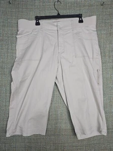 Lee Relaxed Fit Damen Capri 18 Medium khaki Taschen vorne flach Stretch - Bild 1 von 10