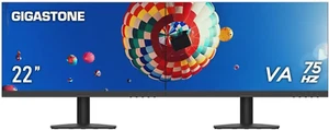22 Inch VA LED Back Light Monitor 2-Pack 75Hz FHD 1920 X 1080, 1080P 178° Wide V - Picture 1 of 12