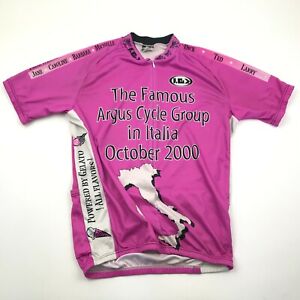 VINTAGE Louis Garneau Cycle Jersey Womens Size Extra Large Pink Shirt 3/4 Zip