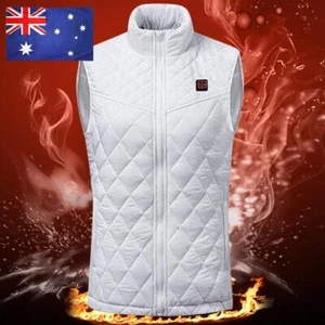 Women Electric Heating Vest Washable Heated Waistcoat Autumn Winter Outdoor Wear - Picture 1 of 33