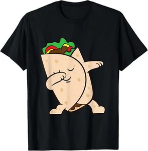 Dabbing Burrito Cinco De Mayo Mexican Food Burritos T-Shirt Hoodie - Picture 1 of 12