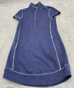 Vestido Tommy Bahama Tobago Media Cremallera Cuello Para Mujer Pequeño Azul Bolsillos 5895 - Imagen 1 de 13